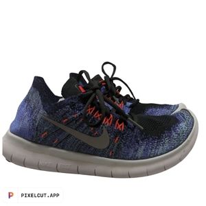 nike free rn flyknit 2017 women size 8 blue